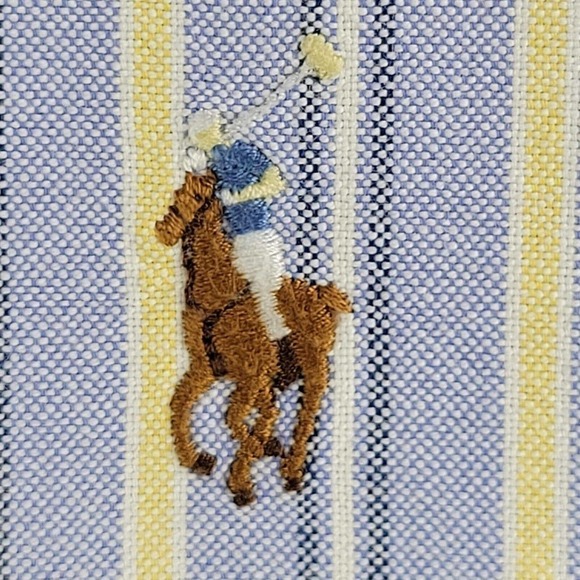 Polo Ralph Lauren Oxford Classic Fit Shirt Men XL Button Down Blue Long Sleeve - Picture 8 of 10